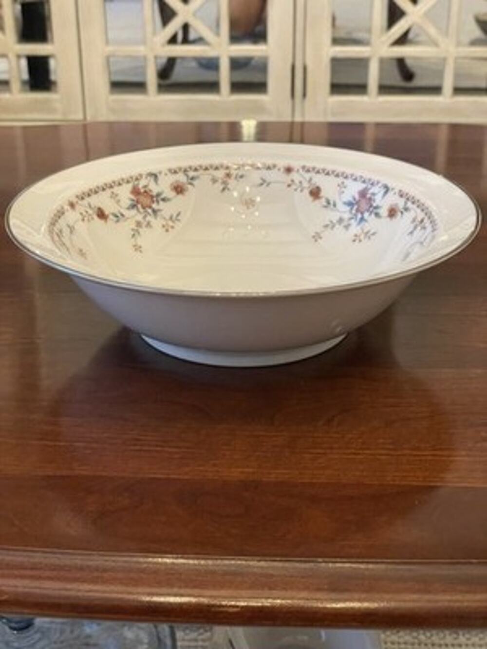 Noritake Adagio 7237 Ivory Oval Vegetable Serving Bowls 10 Inch